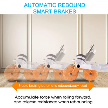 2025 New with Timer Ab Abdominal Exercise Roller Elbow Support, Abs Roller Wheel Core Exercise Equipment, Automatic Rebound Abdominal Wheel